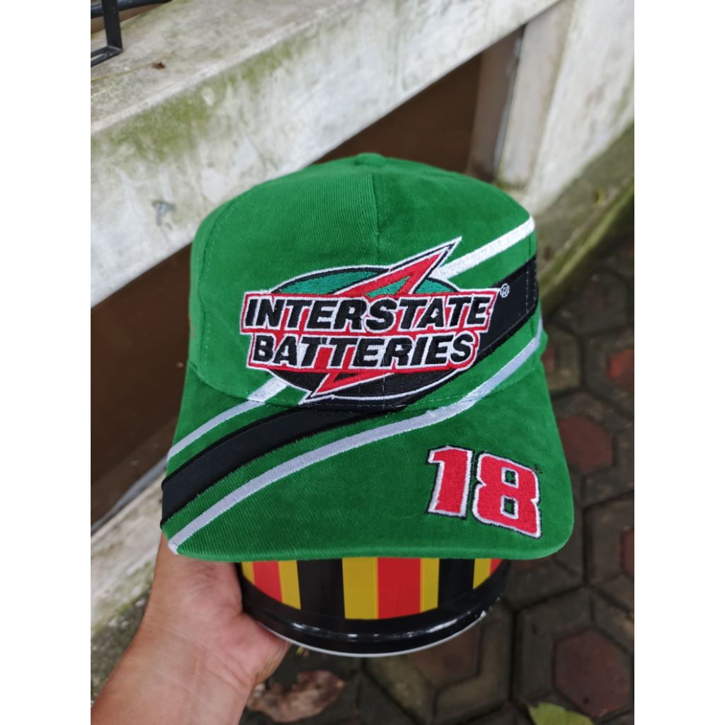 Topi Vintage NASCAR INTERSTATE BATTERIES #BOBBYLABONTE By CHASE AUTHENTICS