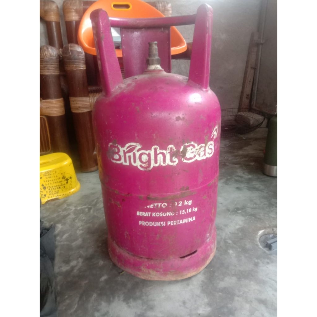 Tabung gas kosong Bright gas pink 12kg