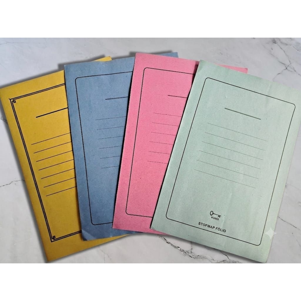 Stopmap atau map kertas ukuran folio / F4