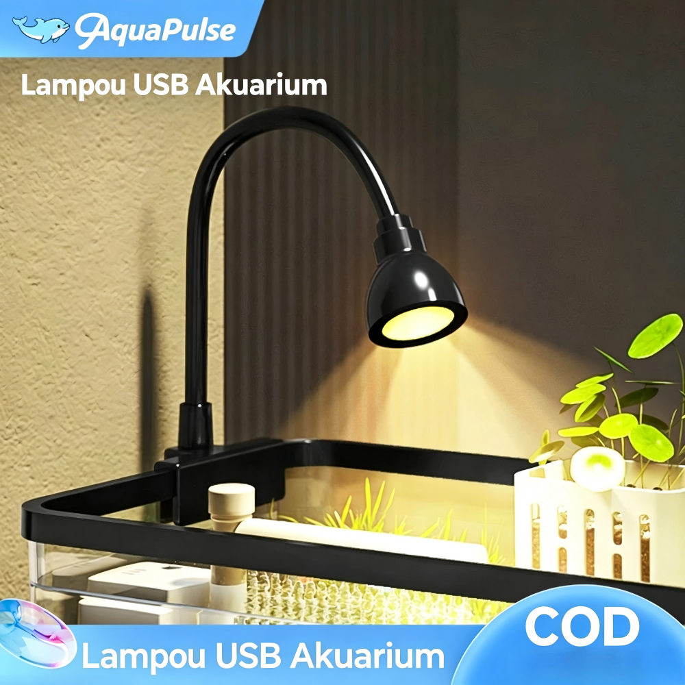 lampu aquarium mini LED aquarium / lampu aquarium jepit
