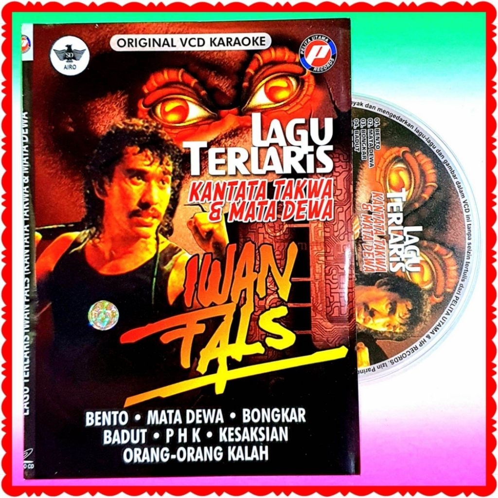 KASET MUSIK VIDEO VCD ORIGINAL LAGU IWAN FALS KARAOKE