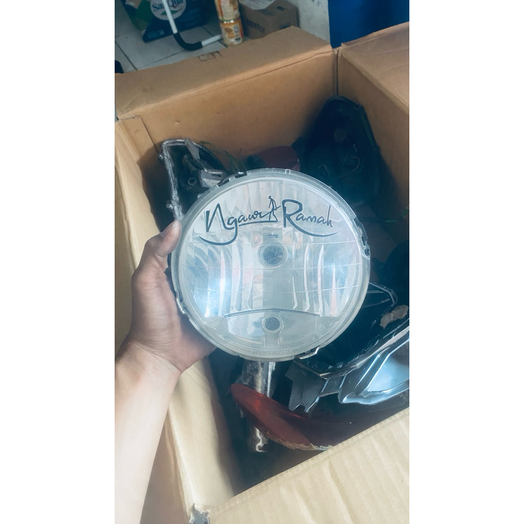 batok lampu depan Tiger ori copotan