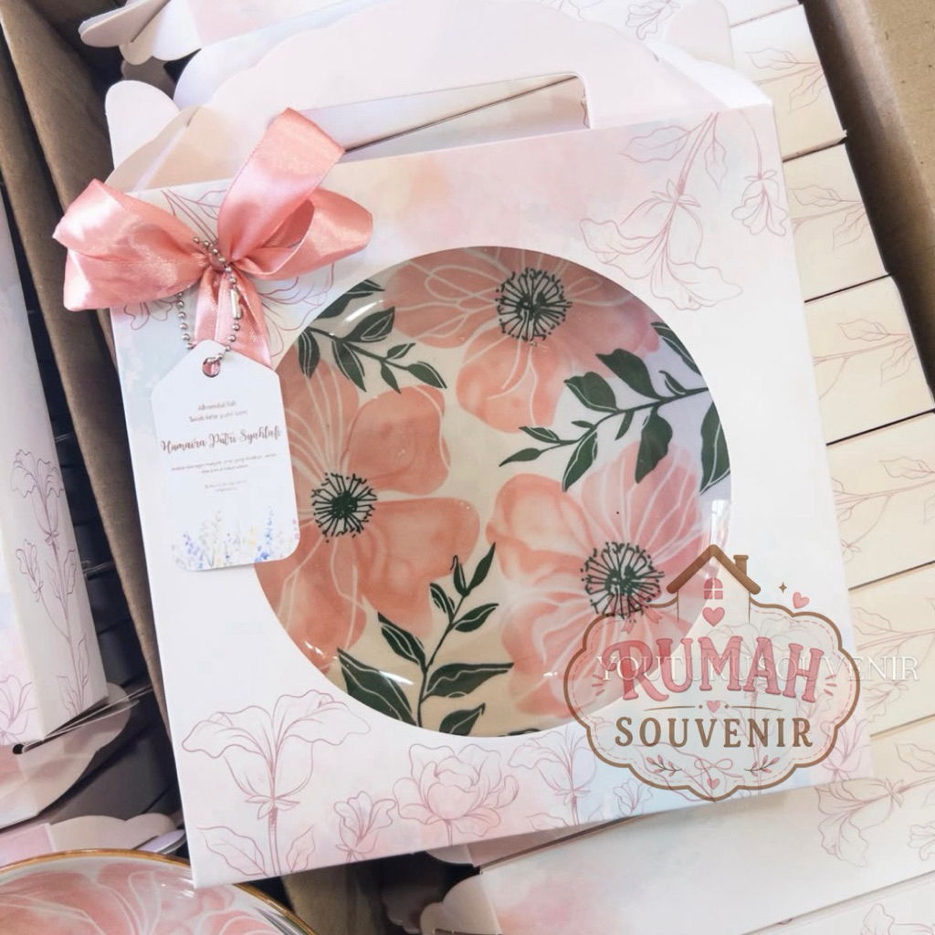 SOUVENIR PIRING JEPANG 21x5x21 per 100pcs FREE PACKING KAYU aman ke seluruh INDONESIA