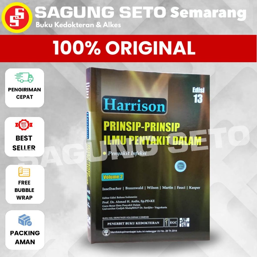BUKU HARRISON- PRINSIP-PRINSIP ILMU PENYAKIT DALAM / IPD VOLUME 2 EDISI 13 - ISSELBACHER