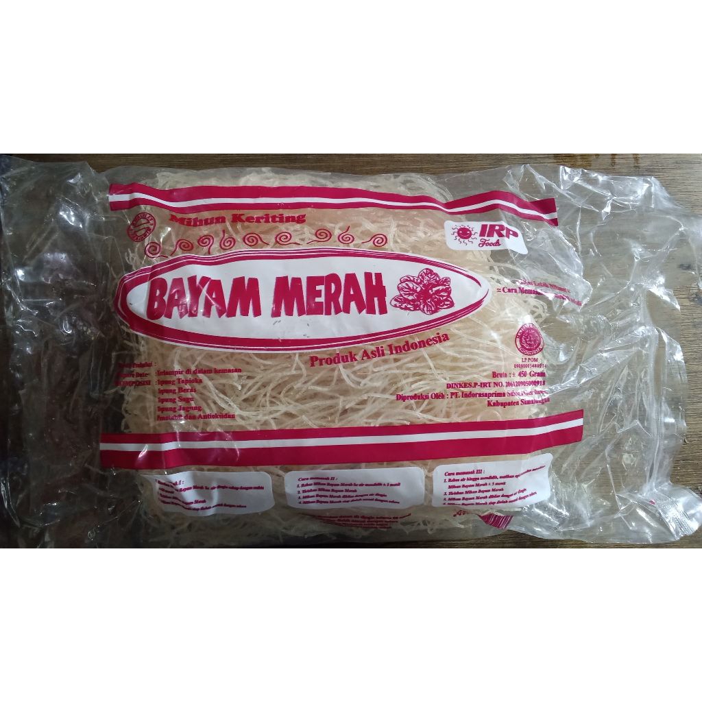 Mihun Siantar /.Bihun Medan / Bihun Cap Bayam Merah