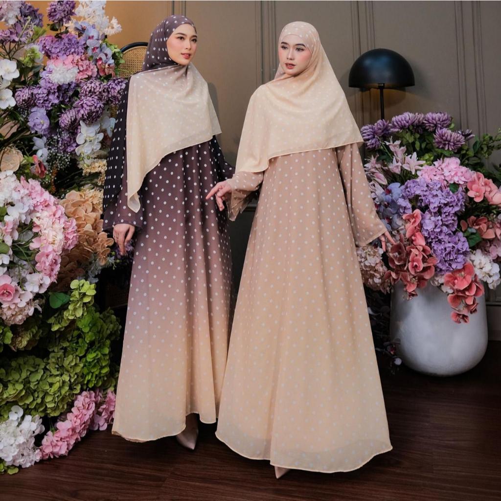 DRESS AQILAH SET HIJAB WANITA MUSLIMAH TERBARU BY DUMMA
