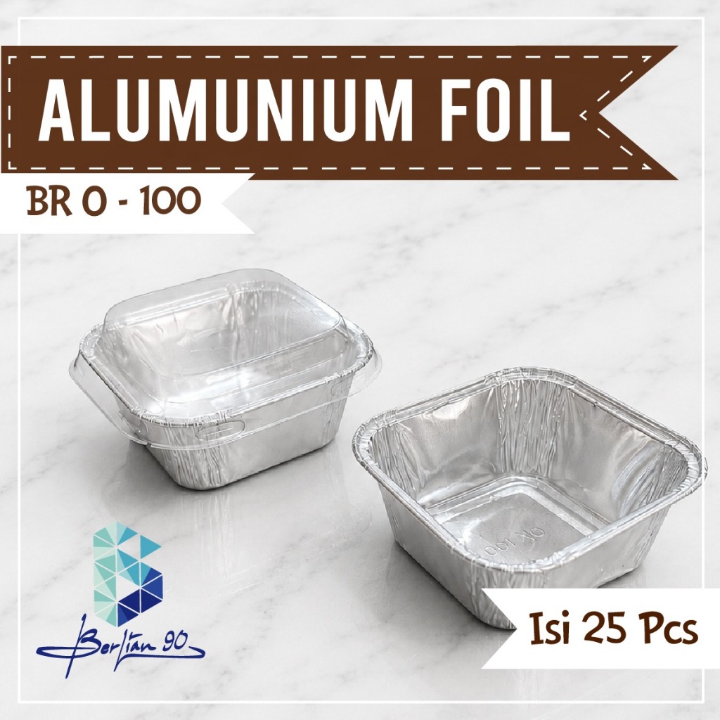alumunium foil cup OX 100 Alumunium foil cup anti panas BR O 100