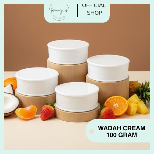 HOMMEY - WADAH CREAM 100 ML | WADAH BEDAK 100 GR | BOTOL KRIM 100 ML