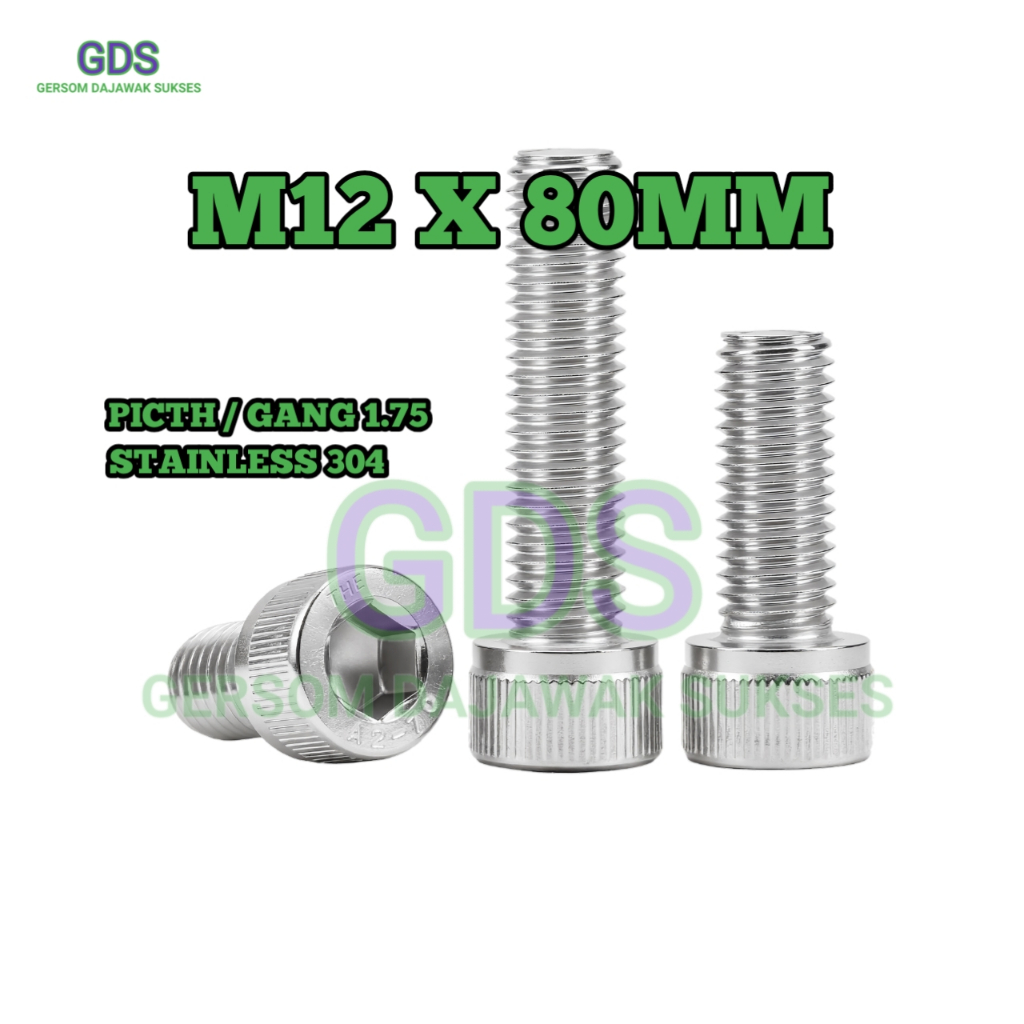 Baut L Stainless M12 x 80 / Baut L Stainless 304