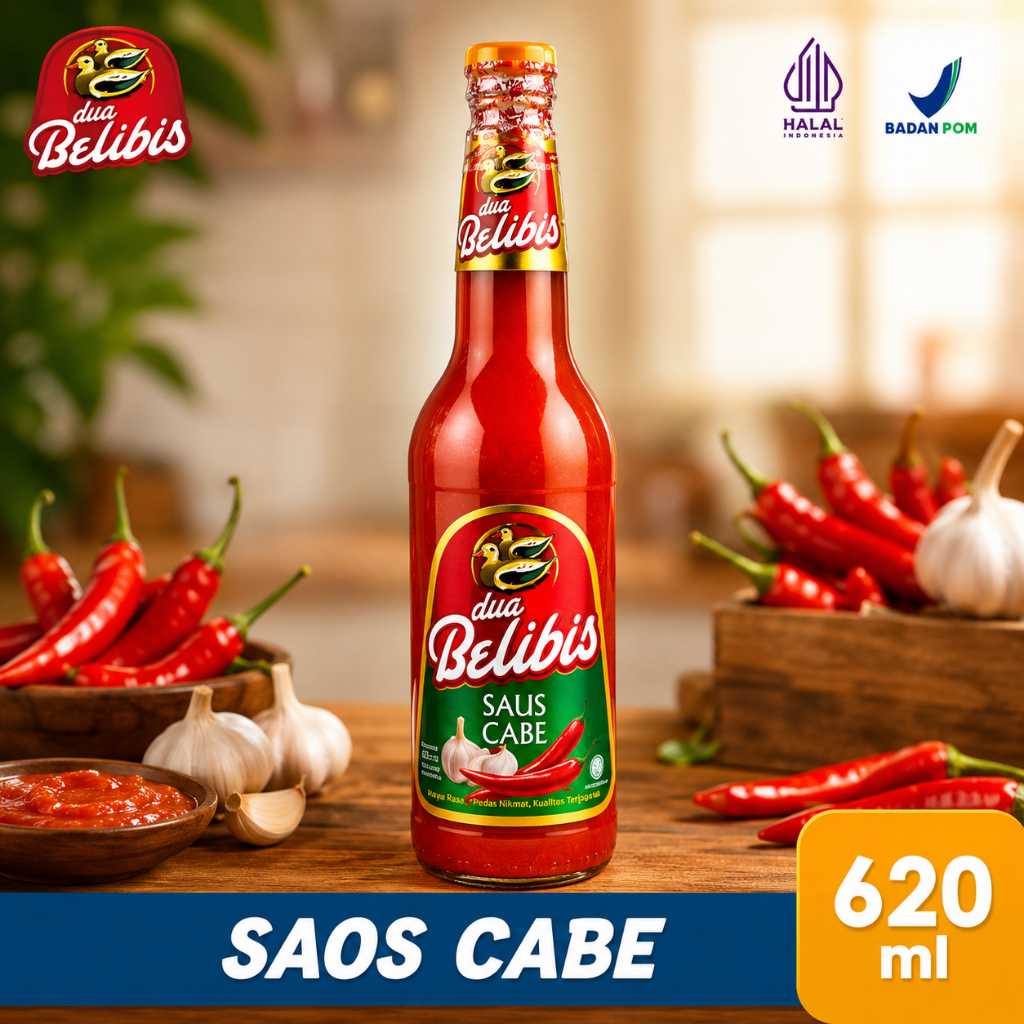 DUA BELIBIS SAUS CABE BTL KACA 620ML