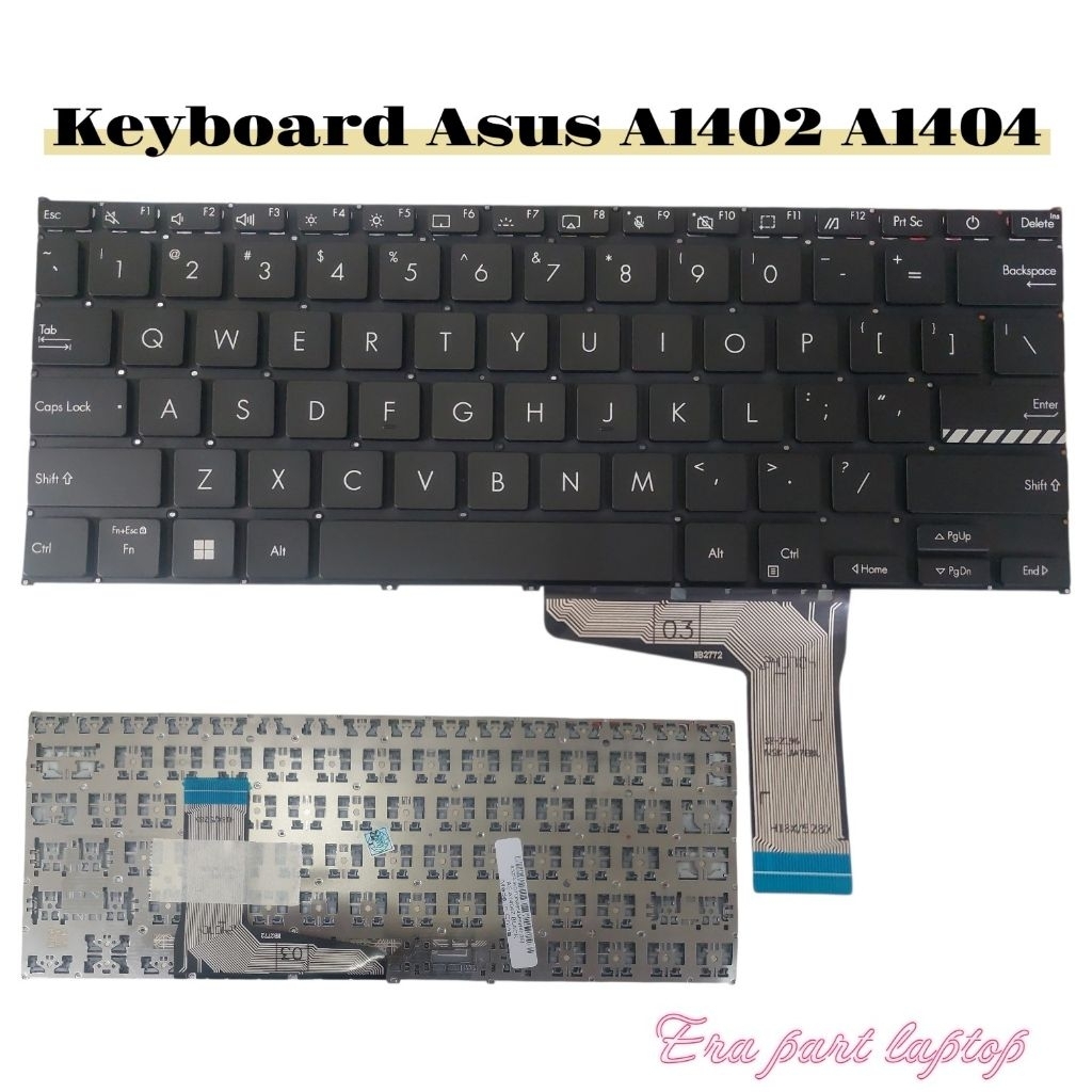 KEYBOARD ASUS VIVOBOOK 14 A1404 A1404Z A1404ZA X1404 X1404Z X1404ZA A1402 ALL SERIES BLACK