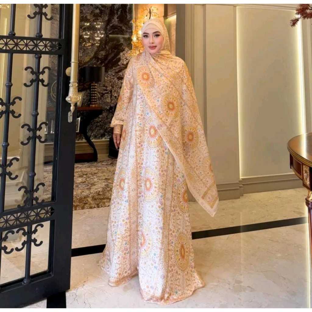 [NEW] GAMIS SS SATIN PREMIUM + HIJAB