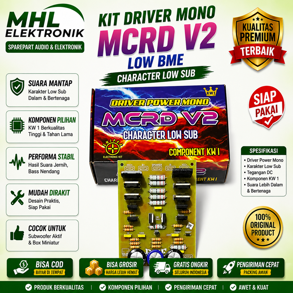 KIT Driver Mono MCRD V2 Low Sub by BME