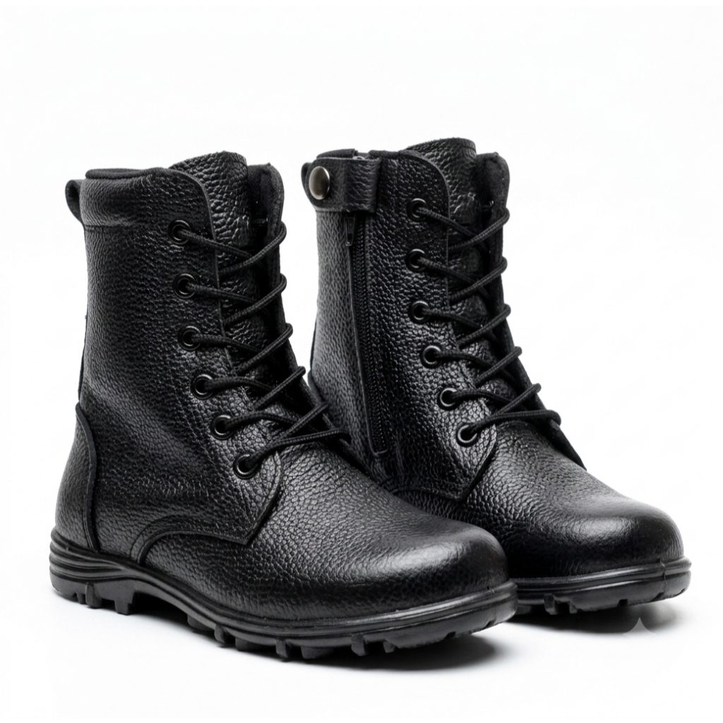 SEPATU PDL ANAK KULIT JERUK ASLI KULIT SEPATU ANAK POLISI CILIK