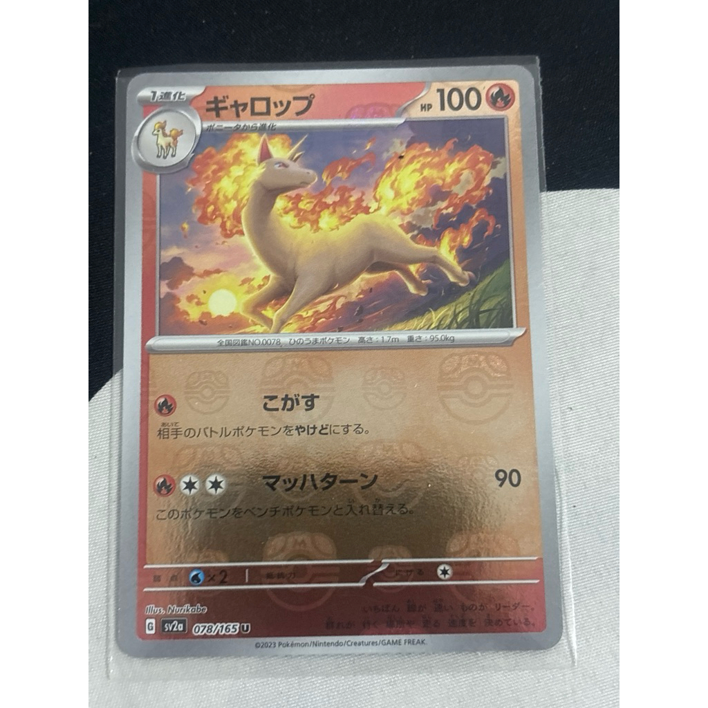 Japanese masterball holo rapidash