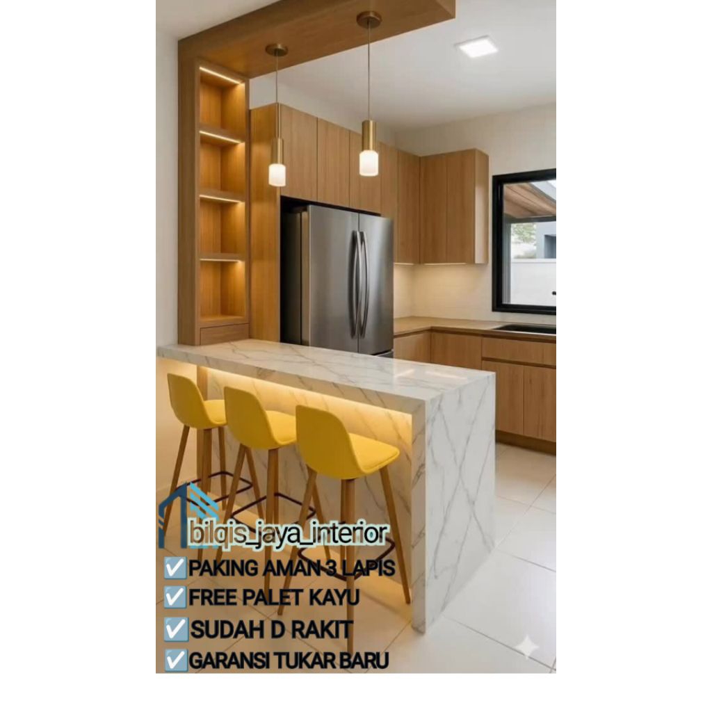 meja bar mini bar dapur minimalis BJ 43