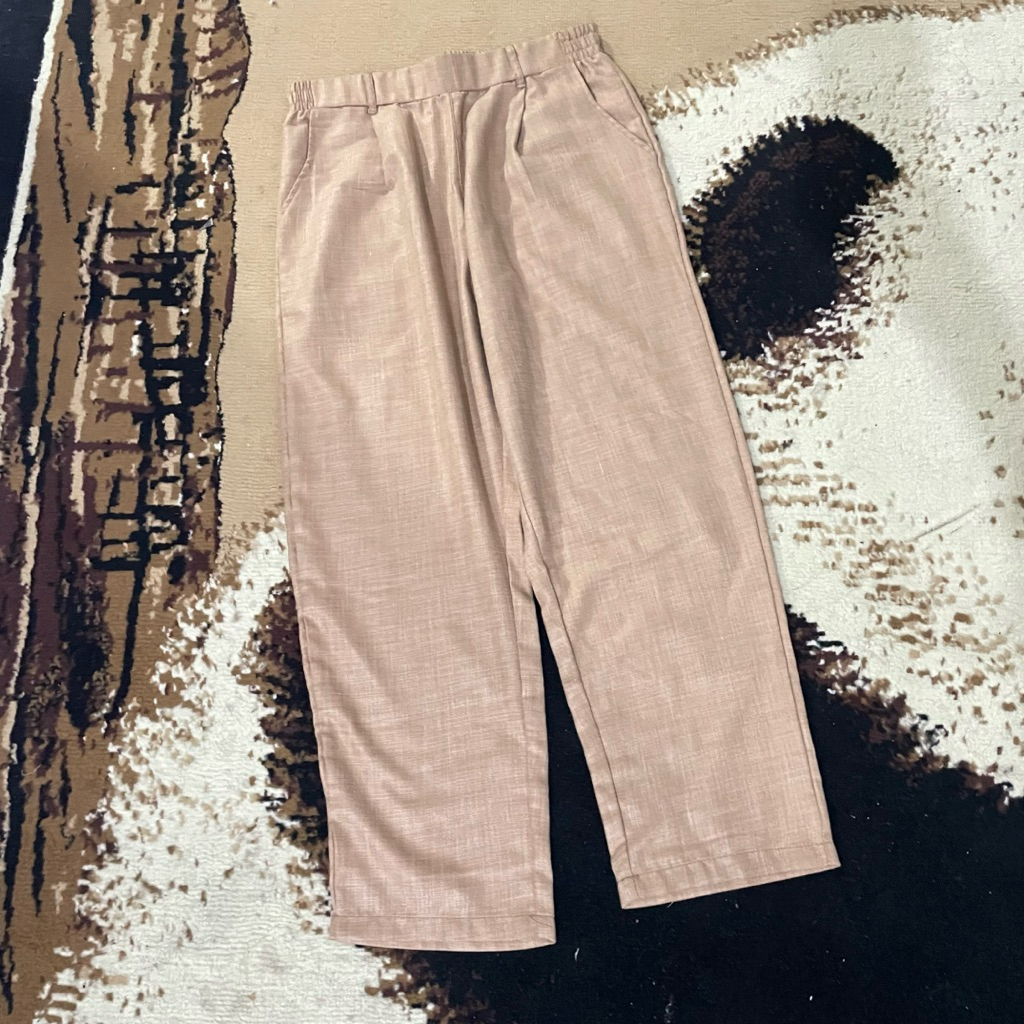preloved celana linen loose pants