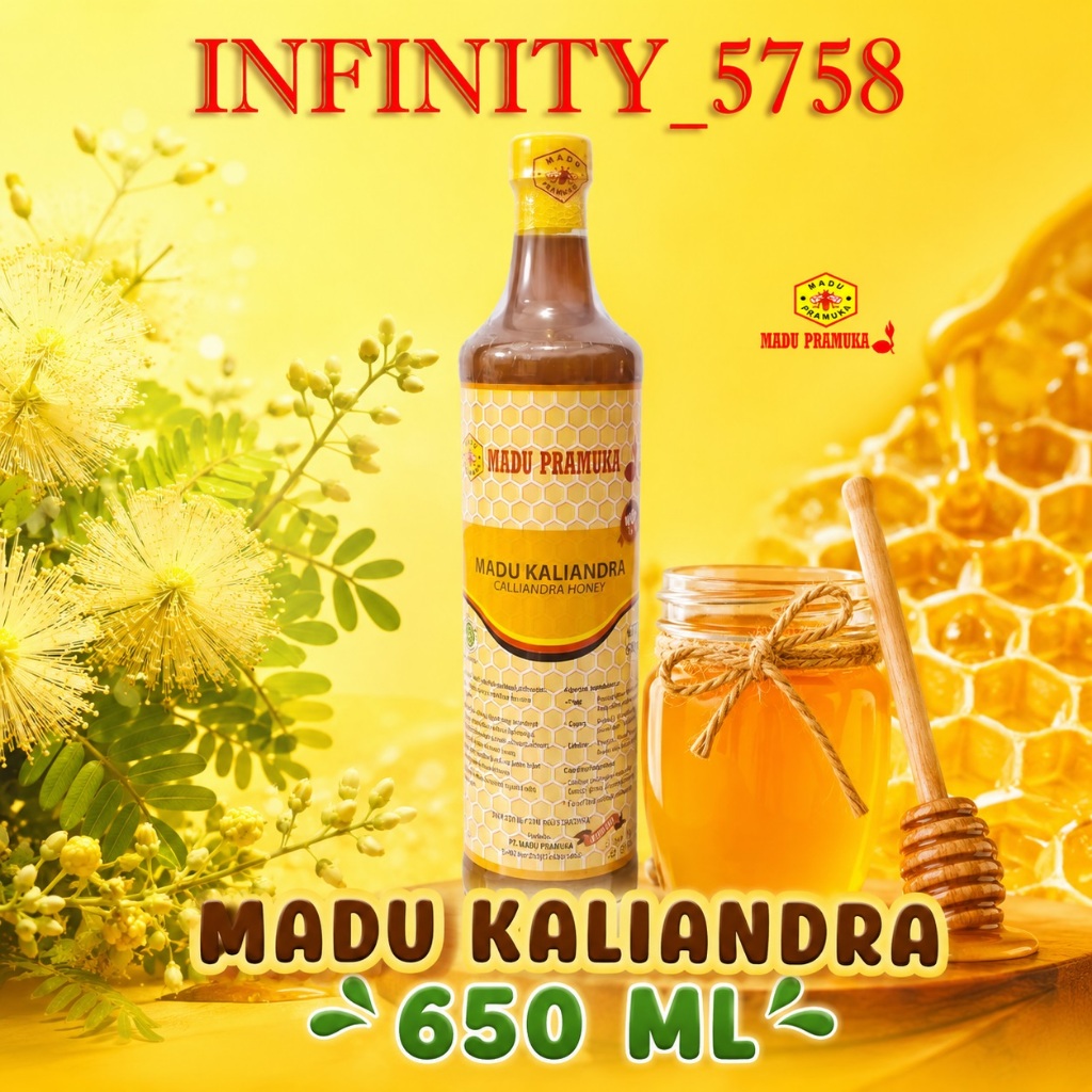 MADU PRAMUKA MADU KALIANDRA 650 ML (MADU ASLI)