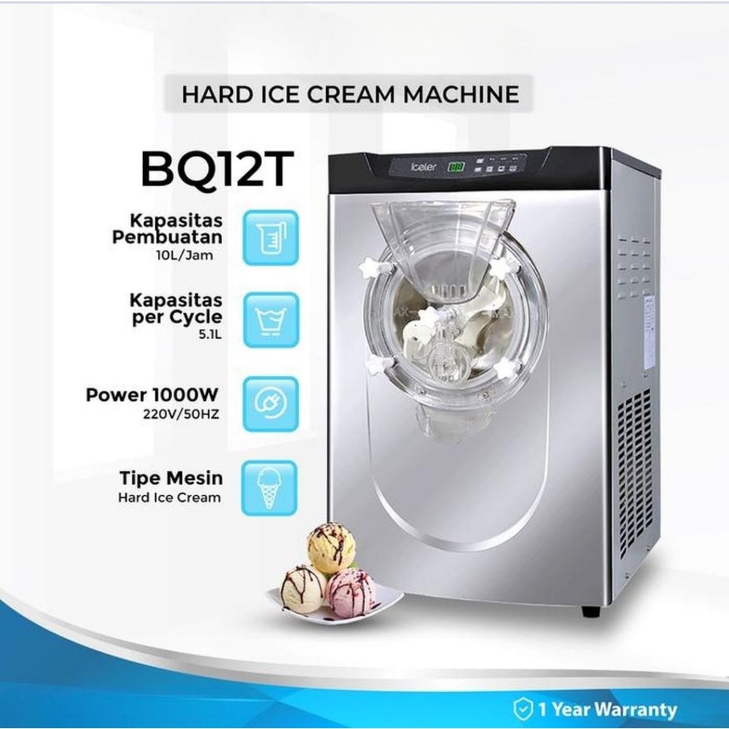 Mesin Es Krim Iceler Hard Ice Cream Maker Mesin Gelato