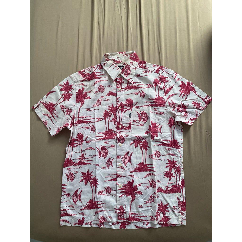 kemeja baju pantai pakaian pakaian Esprit original preloved