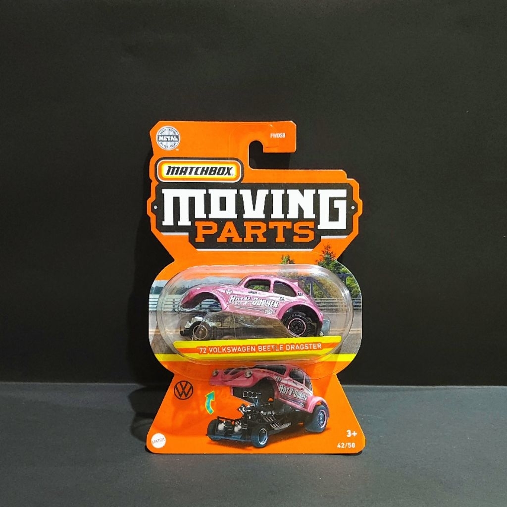 MATCHBOX MOVING PART - '72 VOLKSWAGEN BEETLE DRAGSTER