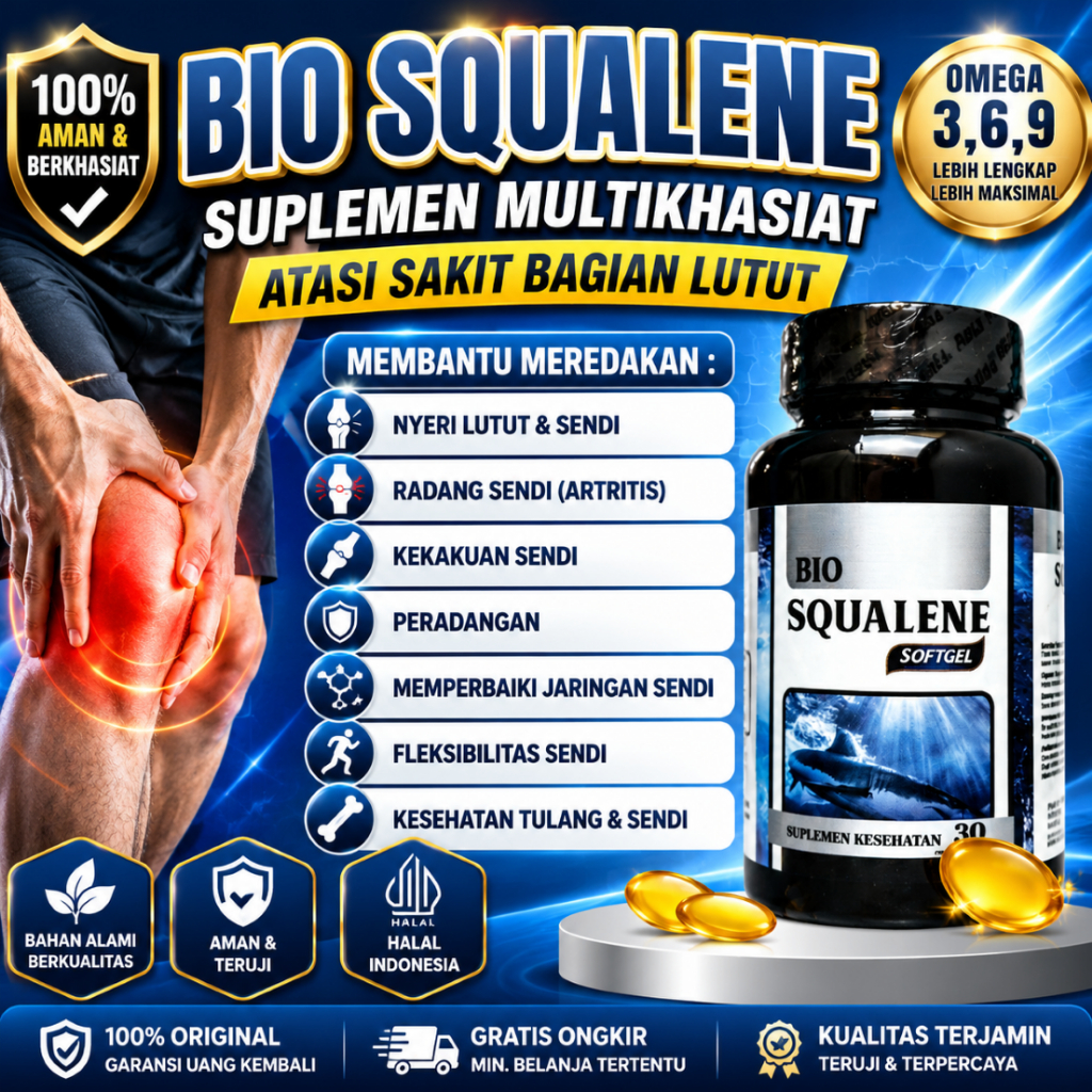 Bio Squalene Sakit Lutut Nyeri Lutut Lutut Susah Di Tekuk Pengapuran Sendi