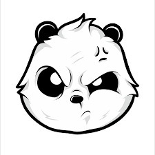 Stiker Print Cutting Kepala Panda Stiker Sintak Cutting Stiker Keapala Panda Print Cutting