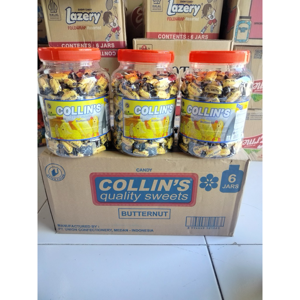 permen collin’s kacang butternut permen jadul isi 208 pcs halal harga grosir