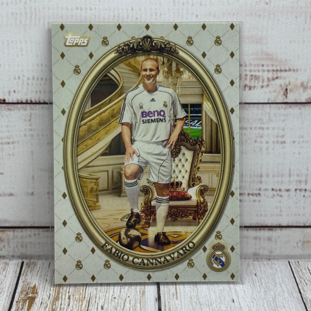 Kartu Bola Cannavaro Real Madrid Topps Team set Original