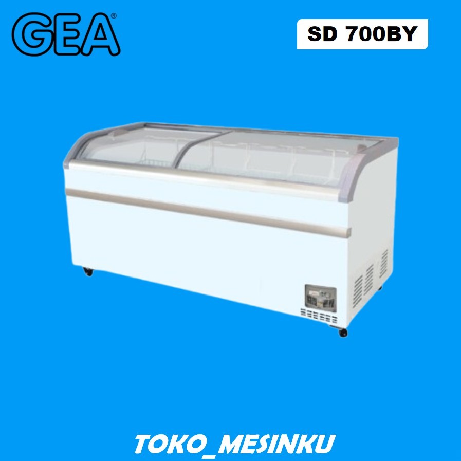 GEA SD 700 BY Freezer Sliding Curve Glass Freezer Es Krim