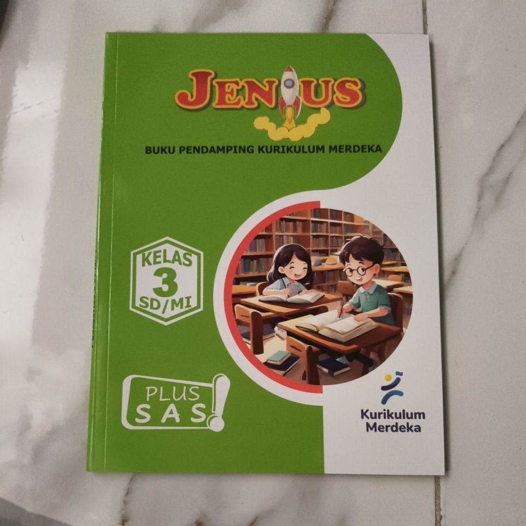 Buku Jenius Kelas 3 SD/MI kurikulum Merdeka