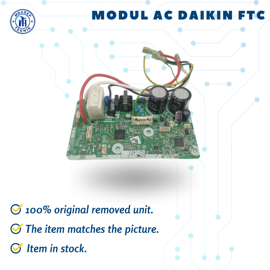 Modul pcb AC DAIKIN FTC15NV14,FTC20NV14, FTC25NV14 MODULAC DAIKIN FTC R32 ORIGINAL