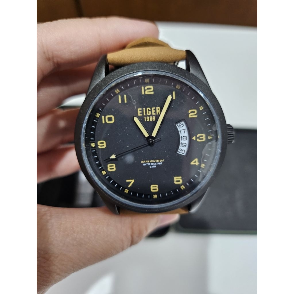 [PRELOVED] EIGER VERDON-LAW WATCH BLACK