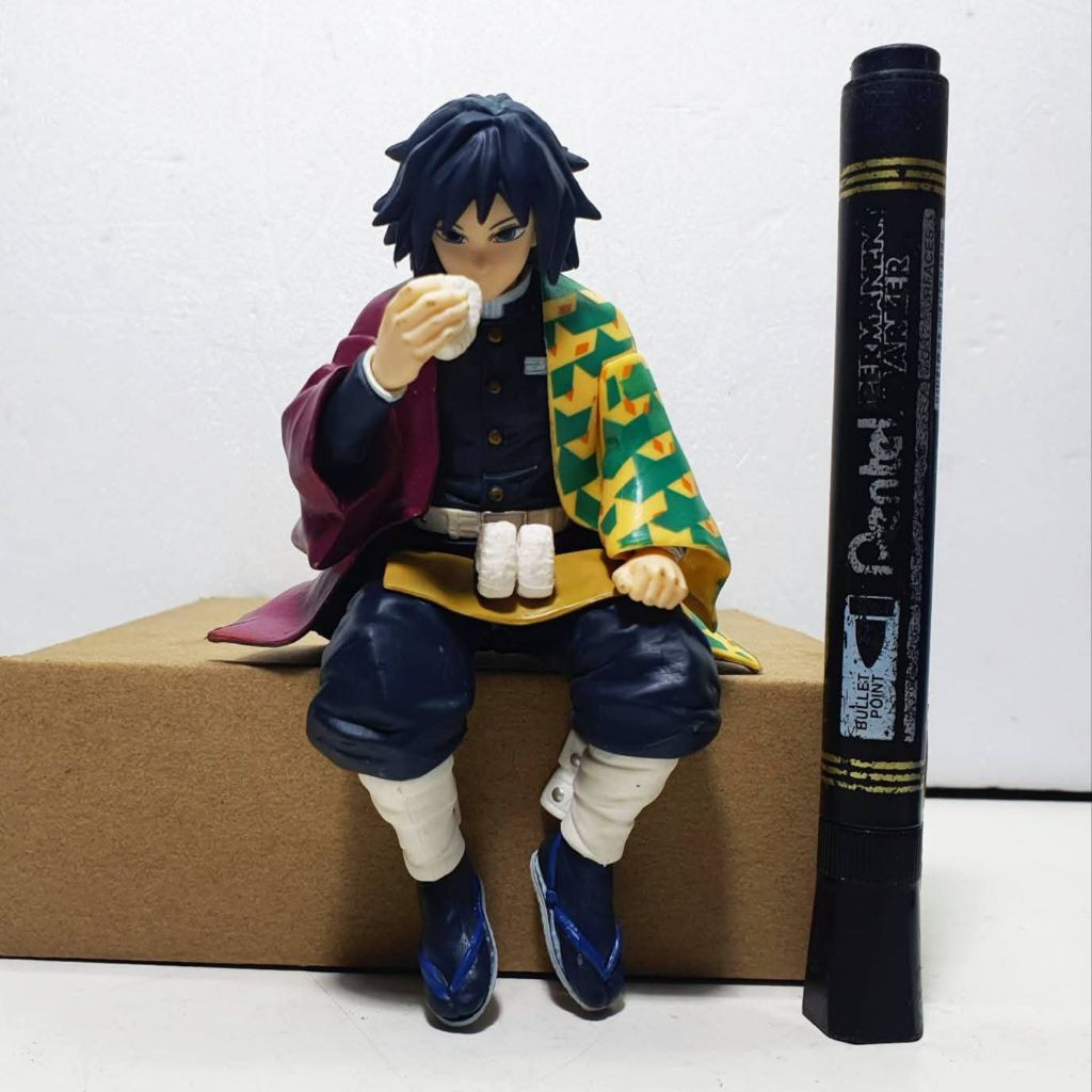 mainan static figure My Hero Academia Kimetsu no Yaiba Giyu Tomioka Chokonose Figure, featuring the 
