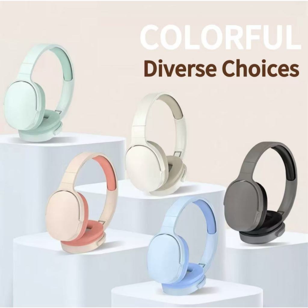 Produk terlaris headset bluetooth gaming over-ear nirkabel tampilan menarik, daya tahan baterai supe
