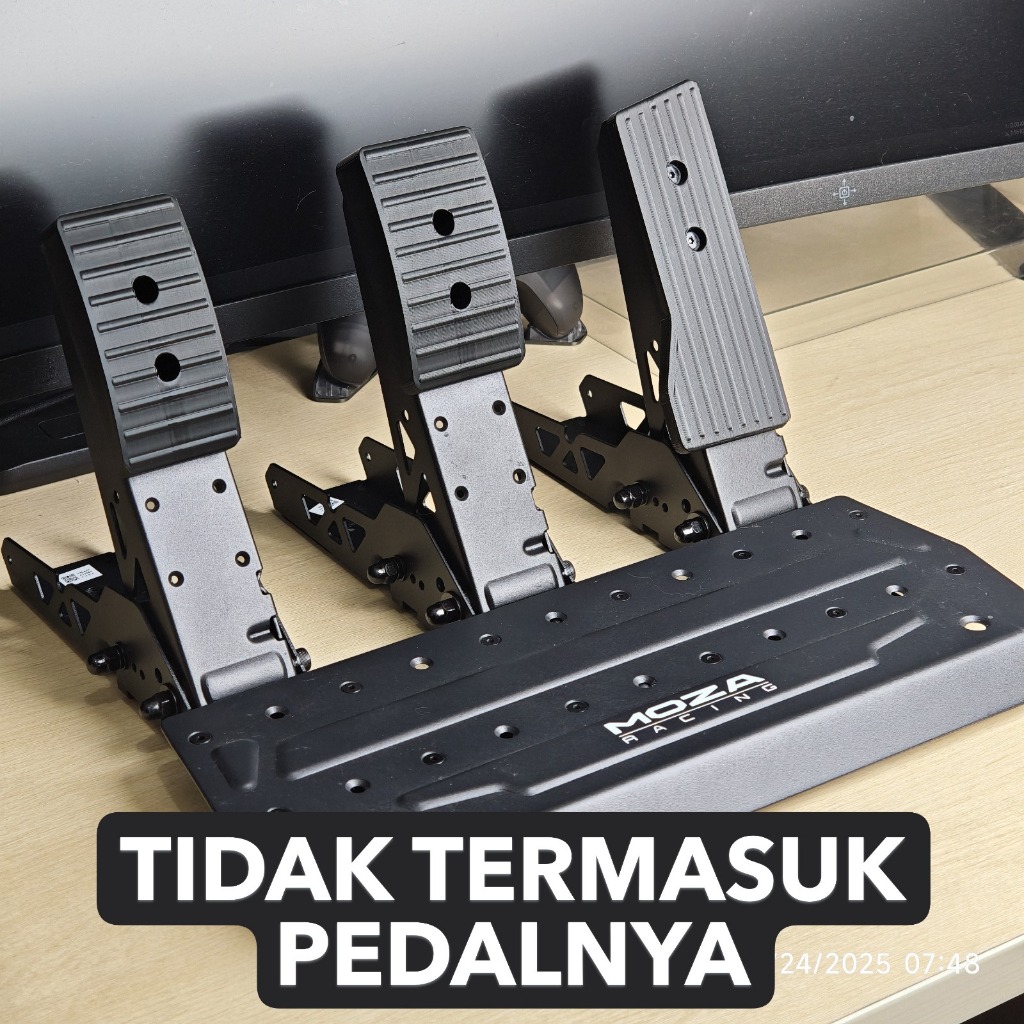Custom Faceplate untuk pedal Moza SR-P / Lite - Aksesoris sim racing