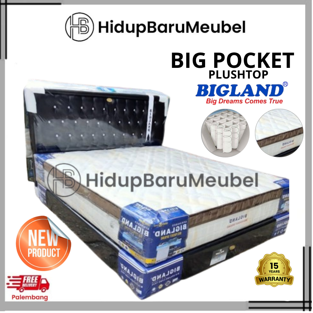 Big Pocket Spring by Bigland / Matras Springbed Per Bungkus / Kasur spring bed deluxe