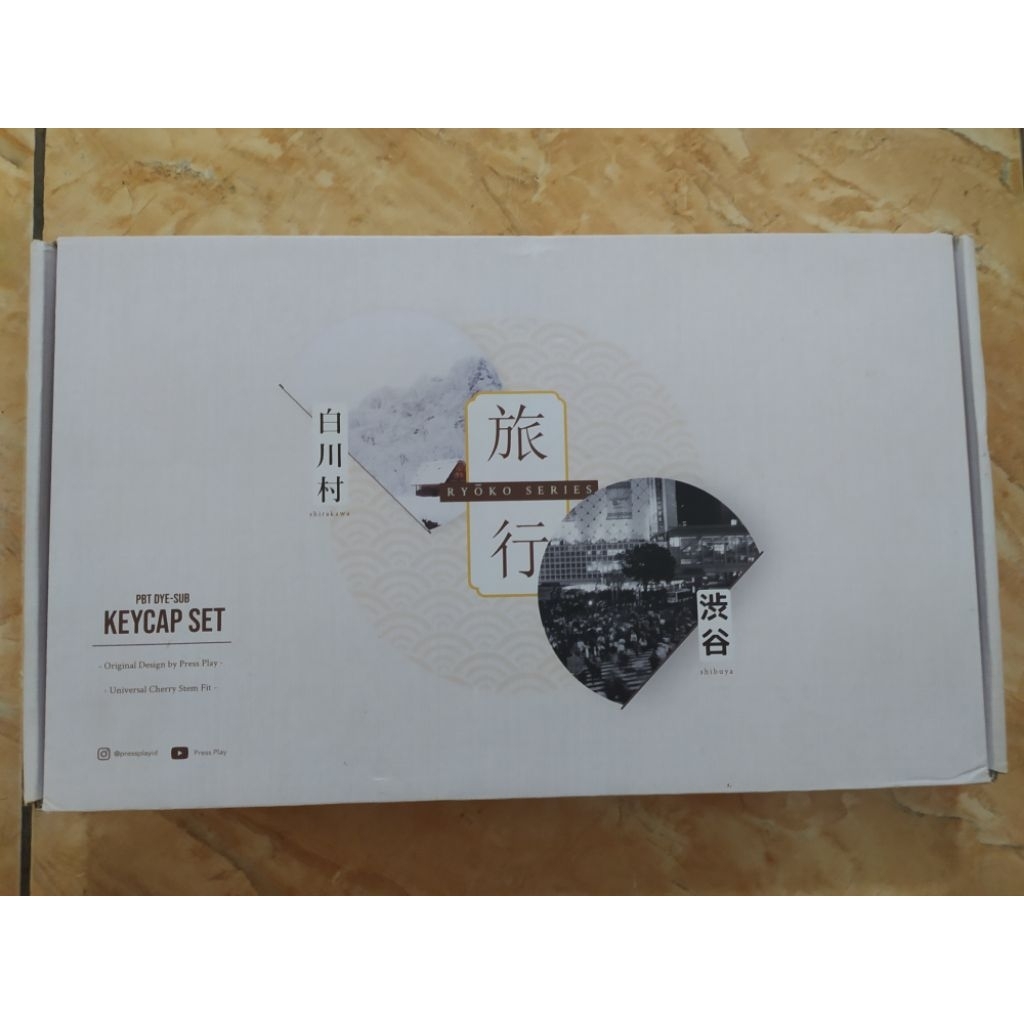 Keycaps Press Play Shirakawa PBT Dyesub Japanese Root
