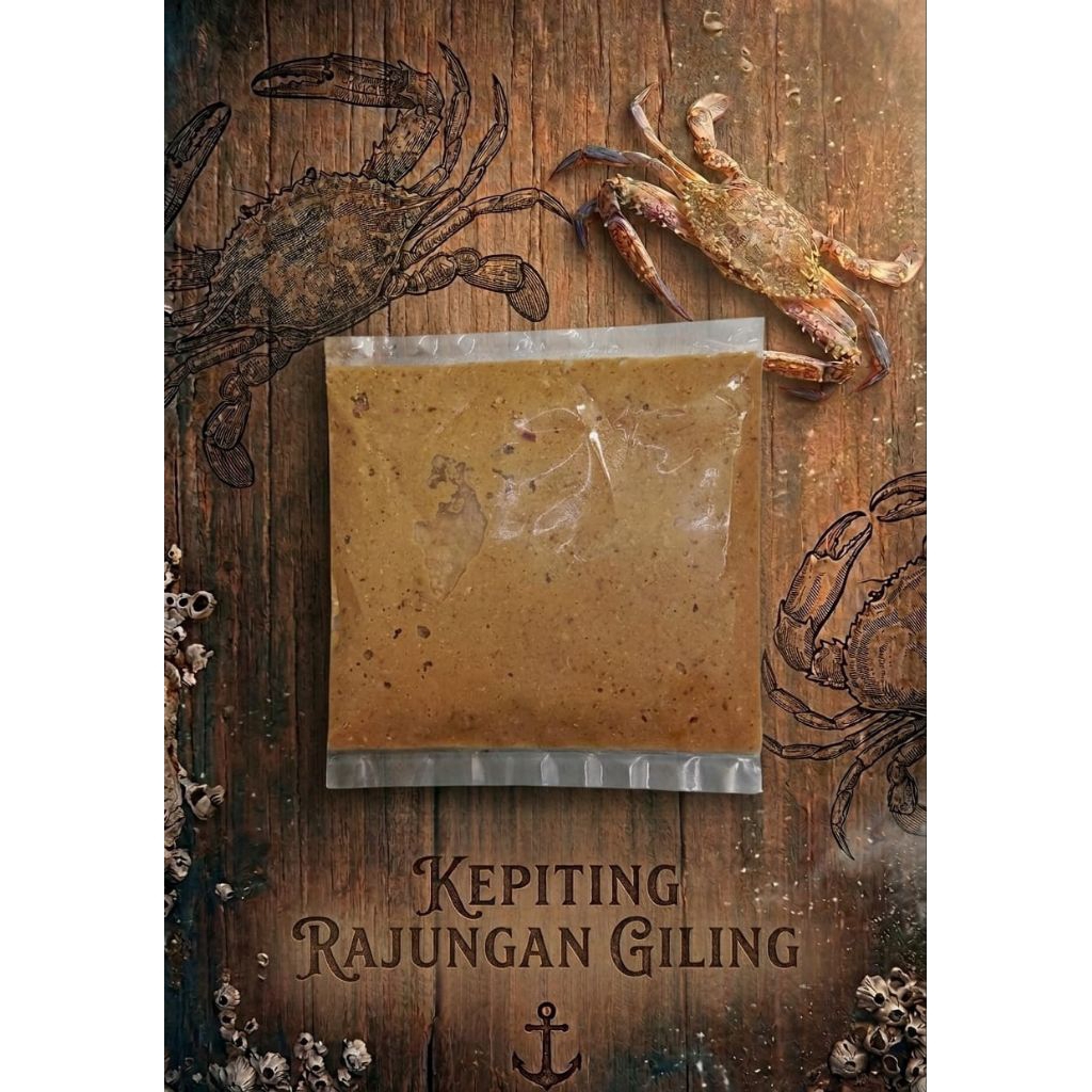 kepiting rajungan  giling 100 gr frozen beku segar