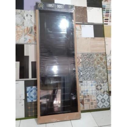 Pintu UPVC Aristo SE Polos Hitam  Khusus Pengiriman D.I Yogyakarta