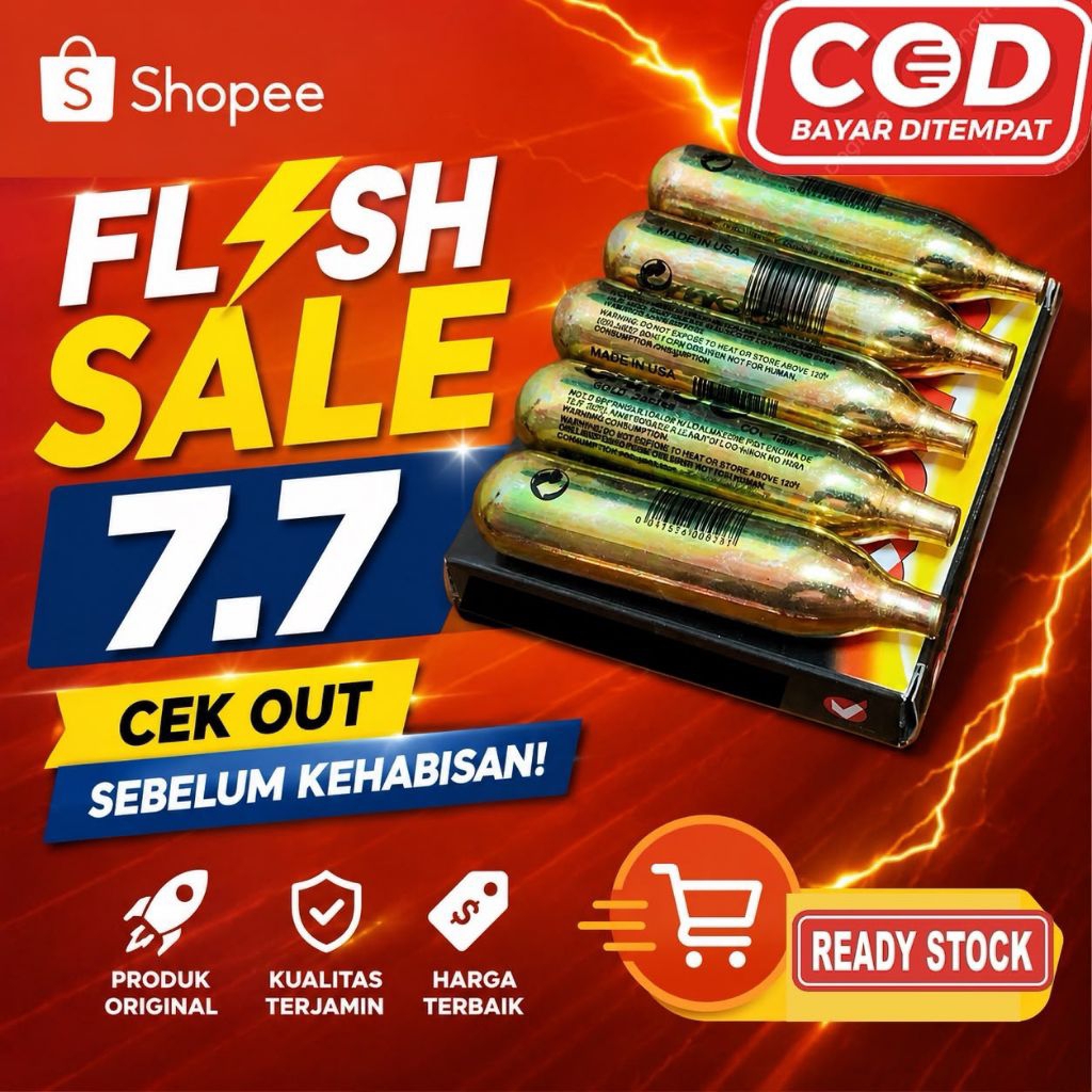 Tabung isi Co2 12 gram gold pompa  Bola basket pompa ban darurat