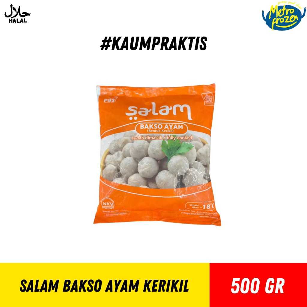 SALAM Bakso Ayam Kerikil 500gr //pentol keci kecil //bakso kerikil