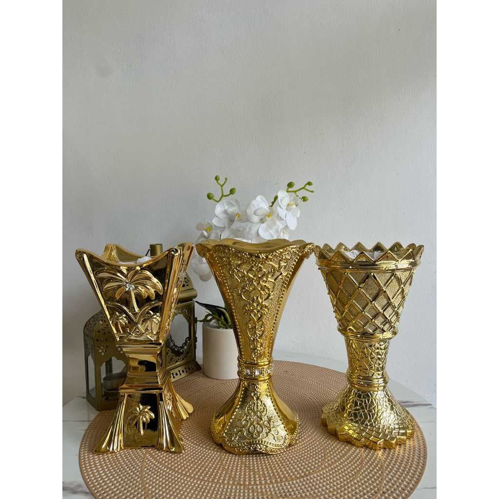 tempat untuk pembakaran dupa / mabkhara gold besar