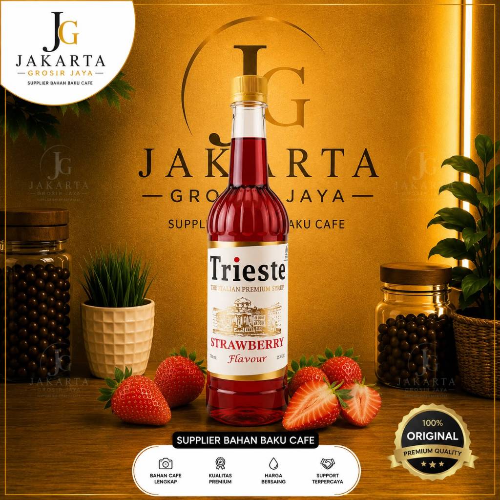 Trieste Syrup Strawberry 650 ml - Trieste Sirup Strawberry