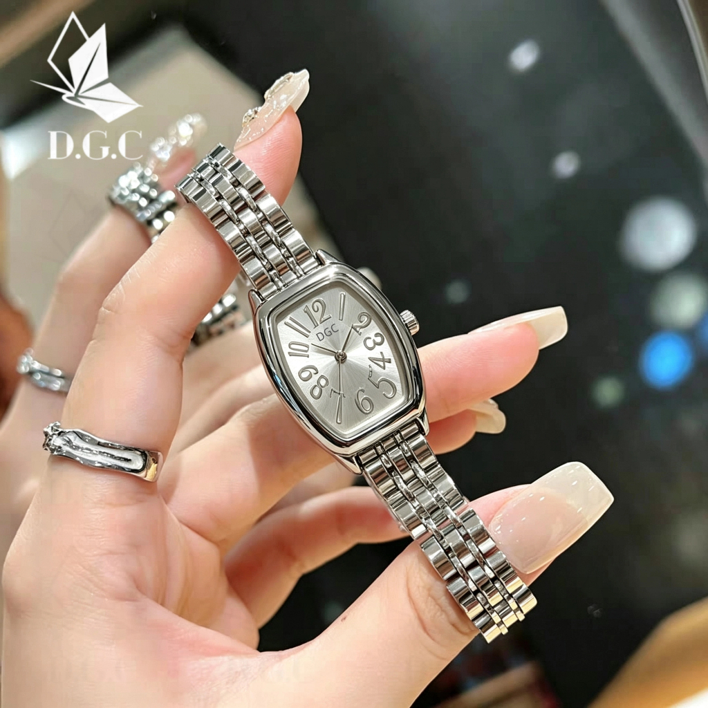 DGC 606028 Jam Tangan Wanita Analog Elegan Rantai Stainless Premium Mewah Business Desain Korea dgc 