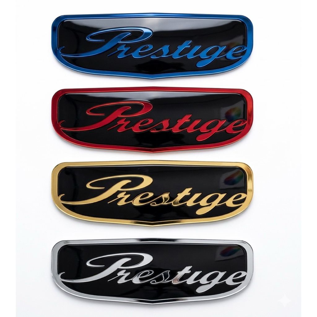 1 PCS Emblem Honda Prestige Stiker Honda Prestige 3D Timbul Emblem Prestige Original Logo Prestige E