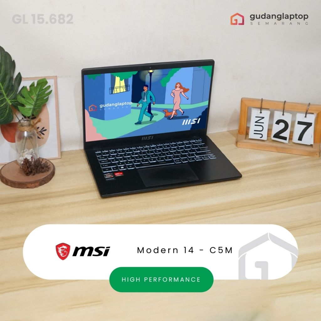 MSI MODERN 14 C5M Ryzen 7 8/512GB SSD gl15682