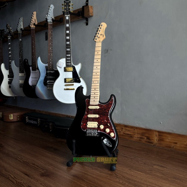 SQOE SEST250 HSS GENESIS SERIES BLACK | GITAR SQOE STRATOCASTER HSS