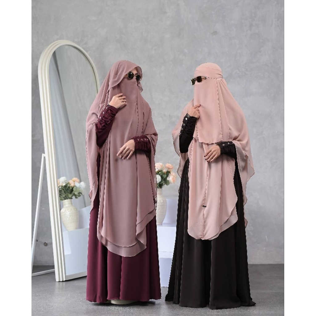 Gamis syar'i Peony, Maple by ummah | gamis syar'i (gamisnya aja)| gamis casual | gamis trendy
