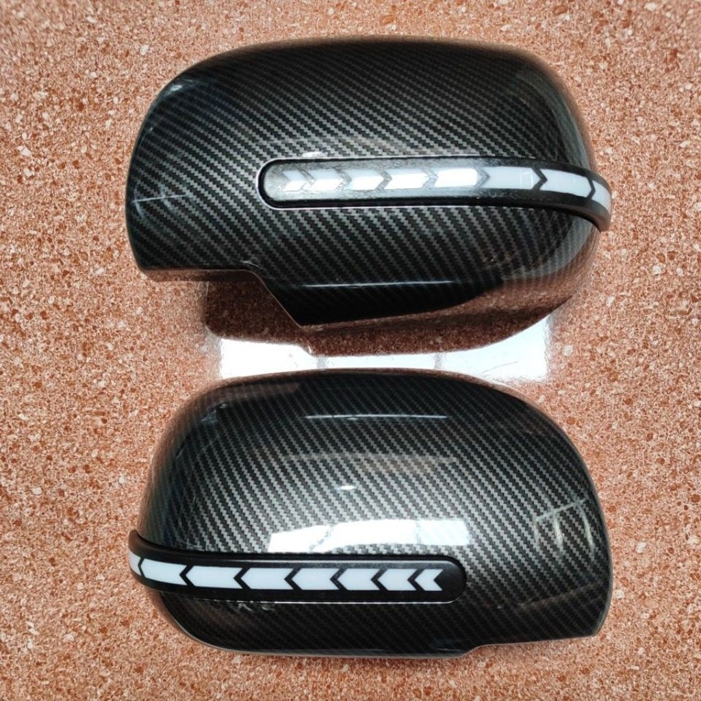 cover spion carbon model lampu sein seb running set kanan/kiri GRAND INNOVA 2012-2015